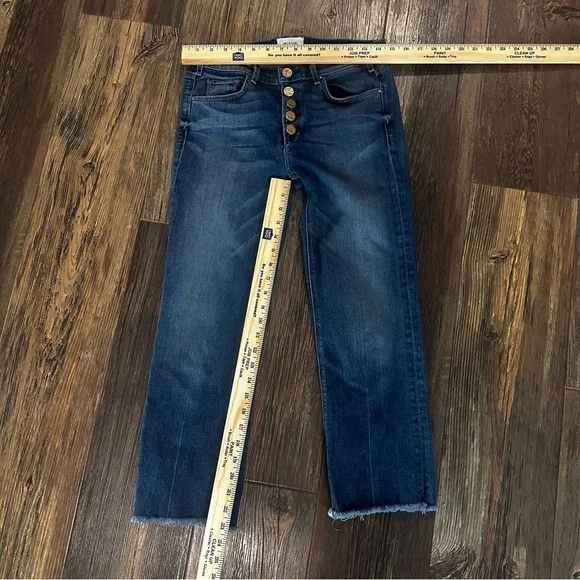 MCGUIRE DENIM JEANS women's 29 raw hem gold button fly - Picture 5 of 7